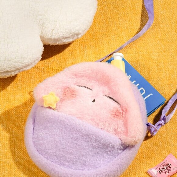 8.7-Inch Plush Kirby Sling Bag with Adjustable Strap – Perfect for Everyday Use - Picture 2 of 2